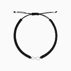 Sterling Silver Infinity Cord Bracelet