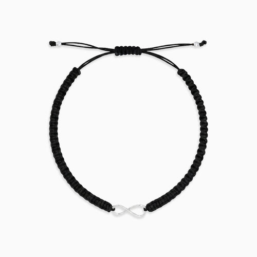 Sterling Silver Infinity Cord Bracelet