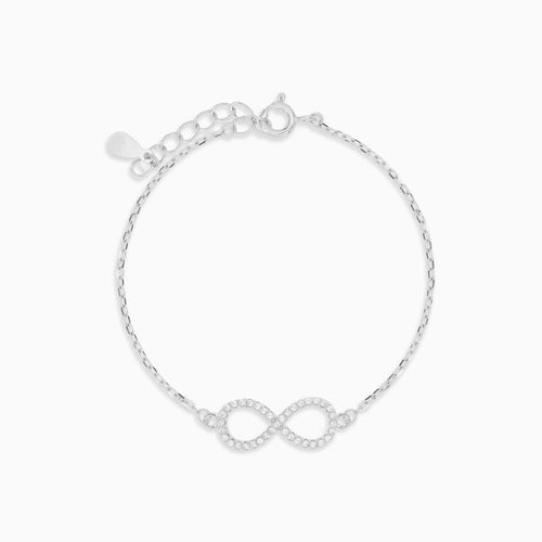 Sterling Silver Infinity Motif Bracelet