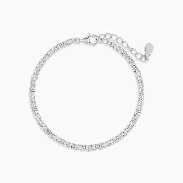 Sterling Silver Cubic Zirconia Tennis Bracelet