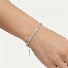 Sterling Silver Cubic Zirconia Tennis Bracelet