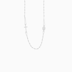Collier chapelet en argent