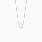 Sterling silver necklace with circle