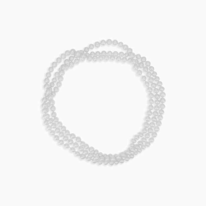 Collier long élégant pour femmes avec perles