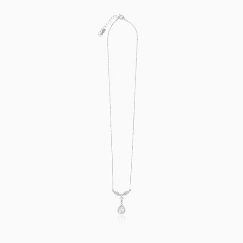 Sterling Silver Pear Drop Necklace
