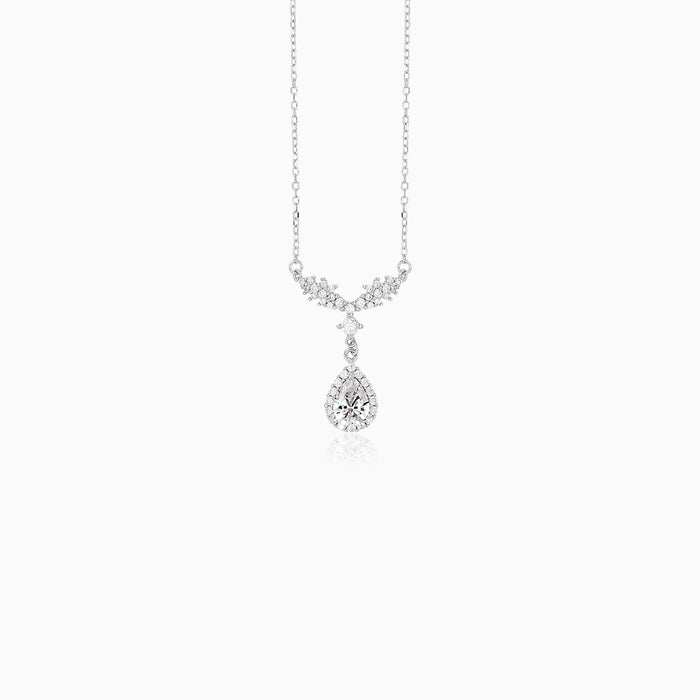 Sterling Silver Pear Drop Necklace