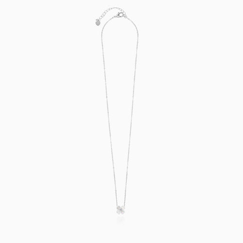Sterling Silver Mother of Pearl Clover Necklace