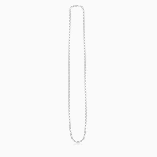 925 Sterling Silver Slim Curb Chain Necklace