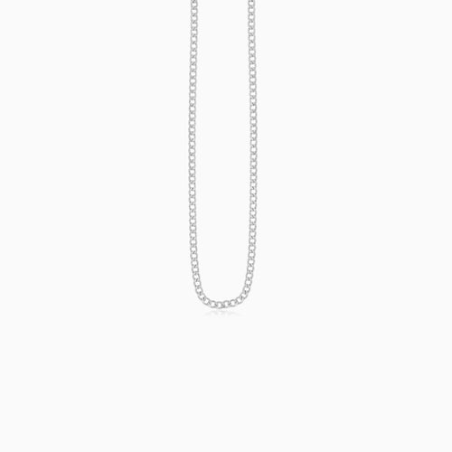925 Sterling Silver Slim Curb Chain Necklace