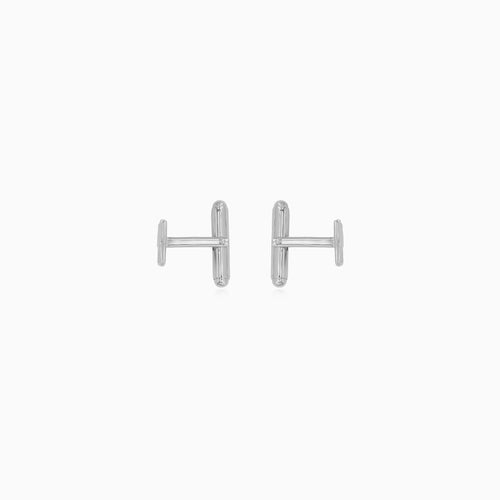 Men’s Sterling Silver Geometric Cufflinks
