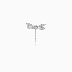 Stříbrná brož vážka s kubickými zirkoniemi