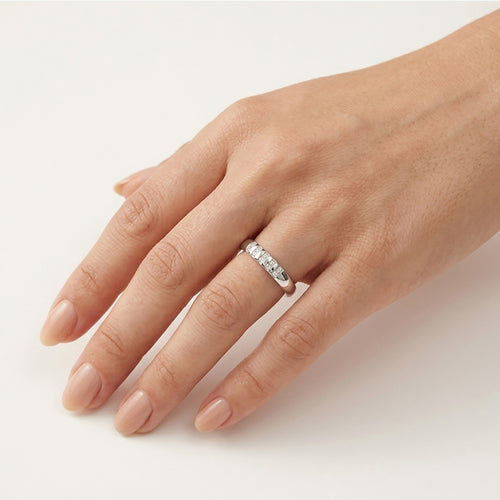 White Gold Diamond Band Ring