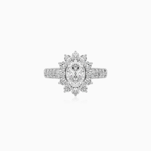 Zásnubní prsten Royal Bloom s oválným diamantem