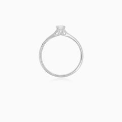 White Gold Solitaire Diamond Ring