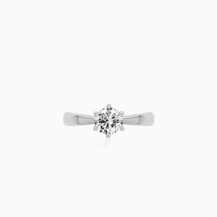 Round Lab Grown Diamond Engagement Ring
