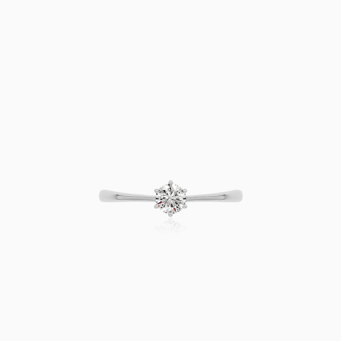 Classic Six-Prong Diamond Engagement Ring