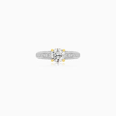Diamantový prsten z kombinovaného zlata 1,46 ct