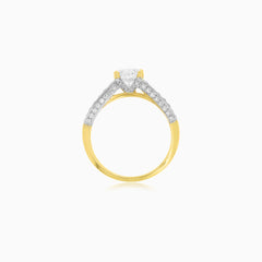 Diamantový prsten z kombinovaného zlata 1,46 ct