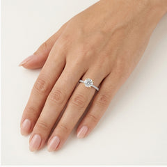 Two-Tone Gold Lab Diamond Ring
