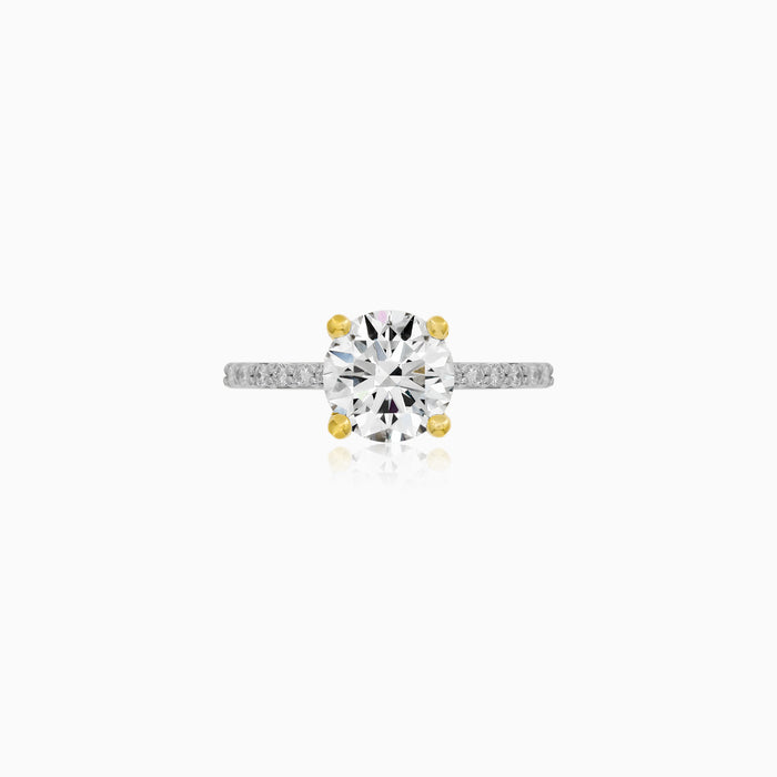 Yellow Gold Lab-Grown Diamond Engagement Ring