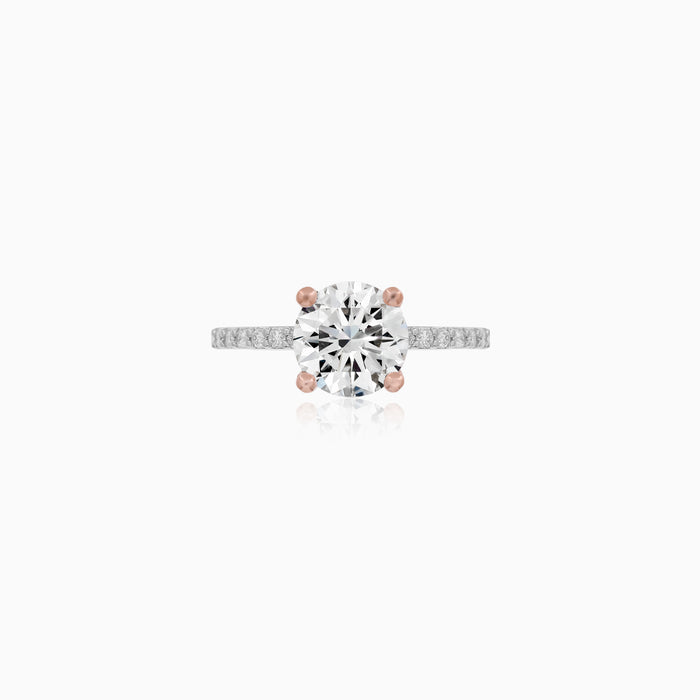 Rose Gold Lab-Grown Diamond Pavé Ring