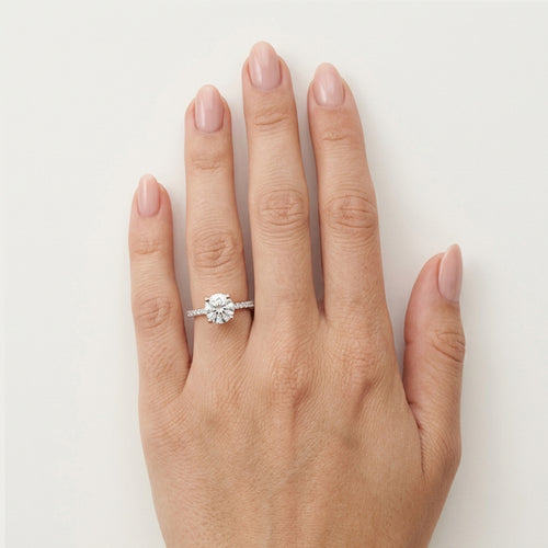 Rose Gold Lab-Grown Diamond Pavé Ring