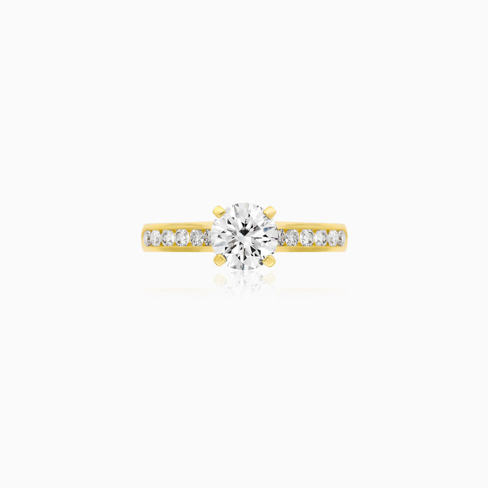 Yellow Gold Lab-Grown Diamond Ring