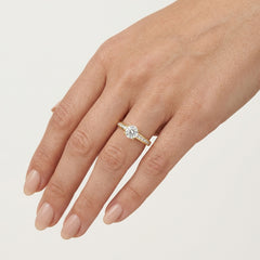 Yellow Gold Lab-Grown Diamond Ring