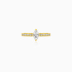 Marquise Diamond Yellow Gold Ring
