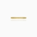 Yellow Gold Lab Diamond Band Ring