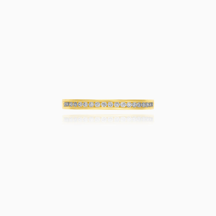 Yellow Gold Lab Diamond Band Ring