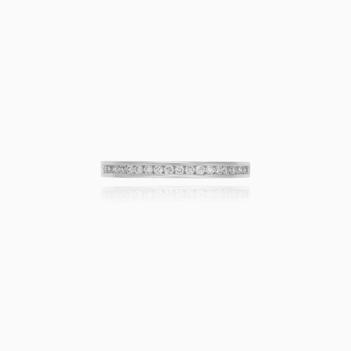 White Gold Ring with Lab-Grown Diamonds