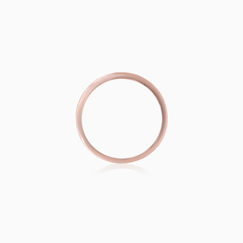 Rose Gold Lab Diamond Band Ring