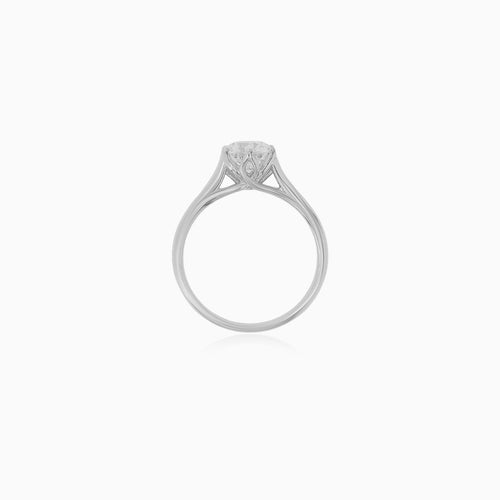 Lotus Setting Solitaire LGD Diamond Gold Ring