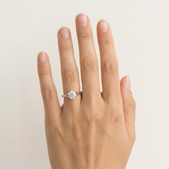 Lotus Setting Solitaire LGD Diamond Gold Ring