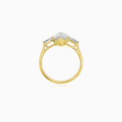 Marquise Lab-Grown Diamond Engagement Ring in Yellow Gold