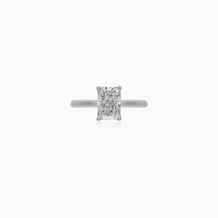 Radiant Cut Lab Diamond Engagement Ring