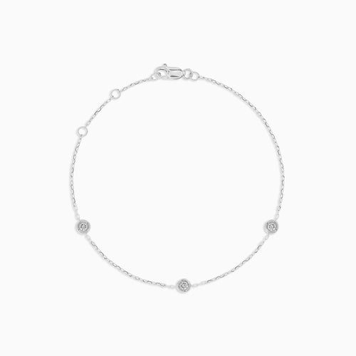 White Gold Tennis Bracelet With Lab Grown Diamonds