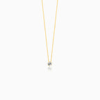 Minimalistický náhrdelník se solitérním diamantem