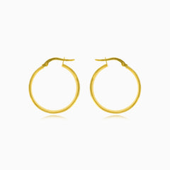 Harmony mesh fusion hoops in yellow and white gold