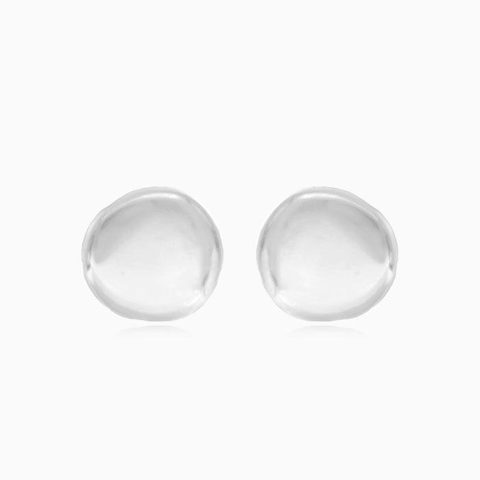 White gold stud earrings for men and women