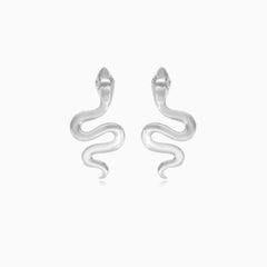 White gold serpent charms