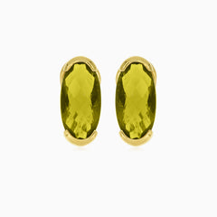 Moldavite elegance in oval fine step-cut