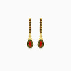 Delicate garnet drop earrings