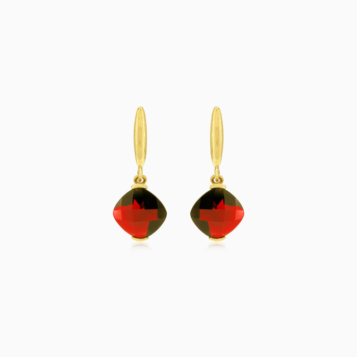 Garnet gold bar elegance
