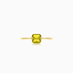 Regal gemstone square delight ring