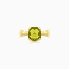 Mystic allure moldavite cushion elegance ring