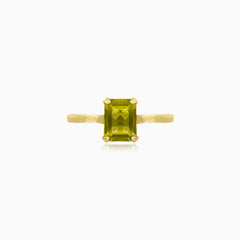 Radiant essence moldavite marvel ring