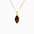 Subtle glamour garnet pendant