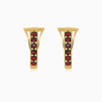 Graceful adornment stylish 14kt earrings